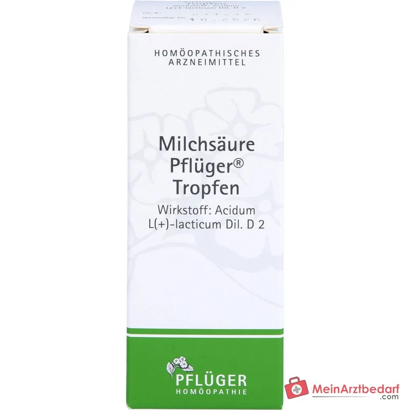 Pflüger Milchsäure Tropfen Acidum sarcolacticum D2 10 ml