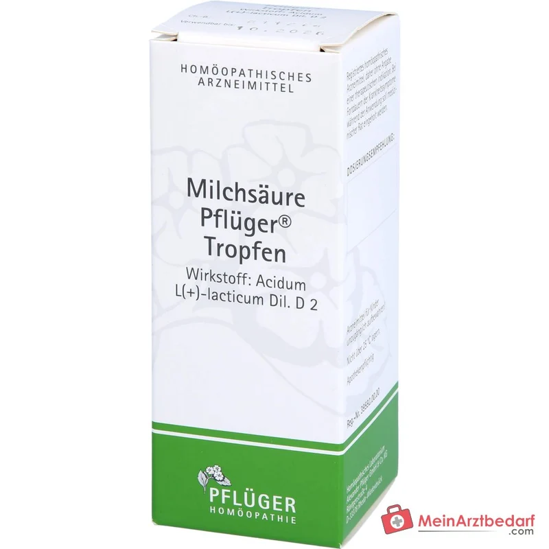 Pflüger Milchsäure Tropfen Acidum sarcolacticum D2 10 ml