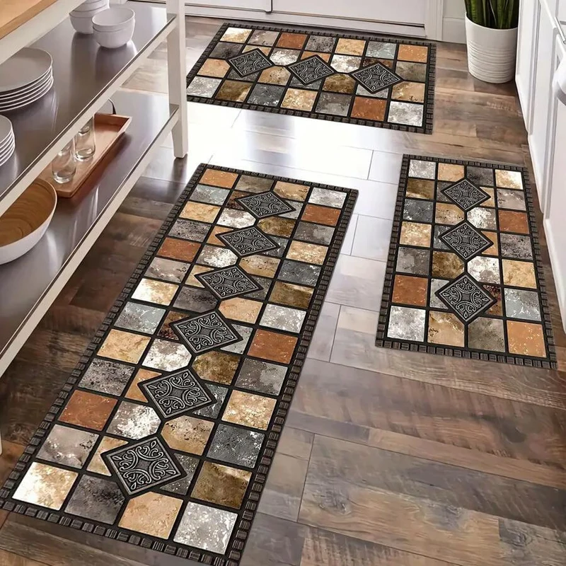 Stylische Küchenkomfortmatten-Set