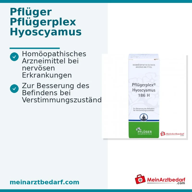 Pflügerplex Hyoscyamus 186 H homöopathisches Arzneimittel Globuli