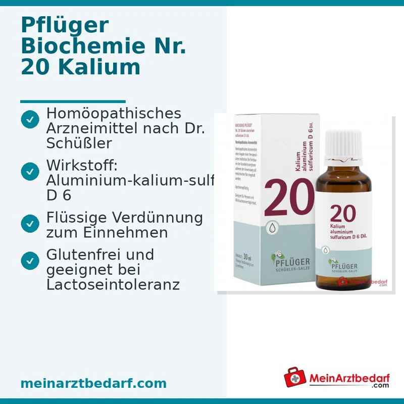 Biochemie Pflüger Nr.20 Kalium aluminium sulfuricum D6 Tropfen