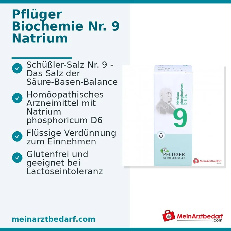 Biochemie Pflüger Nr. 9 Natrium phosphoricum D6 Tropfen 10 ml