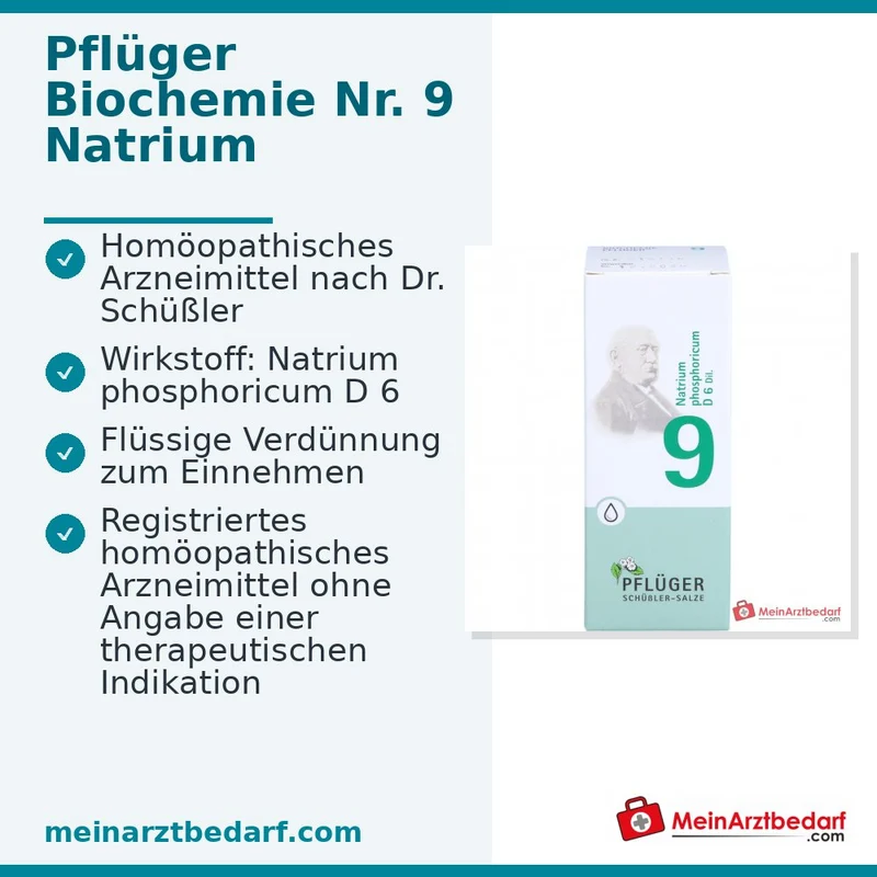 Biochemie Pflüger Nr. 9 Natrium phosphoricum D6 Tropfen 10 ml