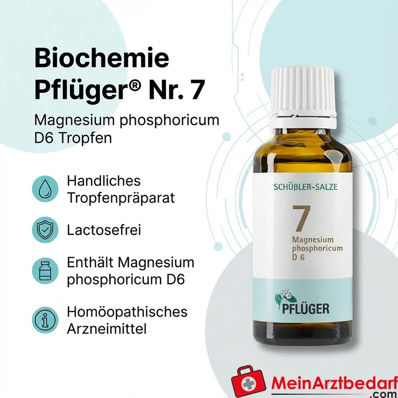 Biochemie Pflüger Nr. 7 Magnesium phosphoricum D6 Tropfen 30 ml