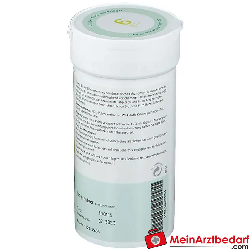 Biochemie Pflüger® Schüßler-Salz Nr. 6 Kalium sulfuricum D6 Pulver 100 g