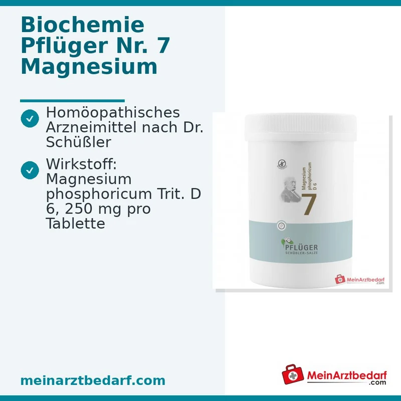 Biochemie Pflüger Nr. 7 Magnesium phosphoricum D6 250 mg Tabletten