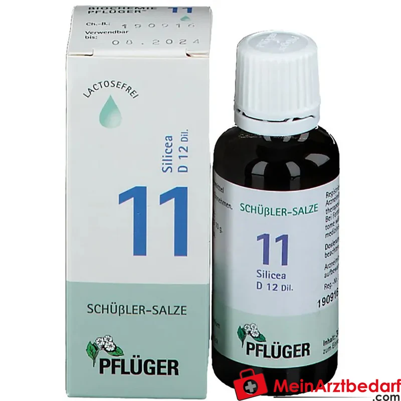 Biochemie Pflüger Silicea D12 Tropfen 1000 mg (Acidum silicicum D12)