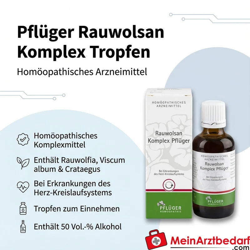 Pflüger Rauwolsan Komplex Tropfen homöopathisch 50 ml