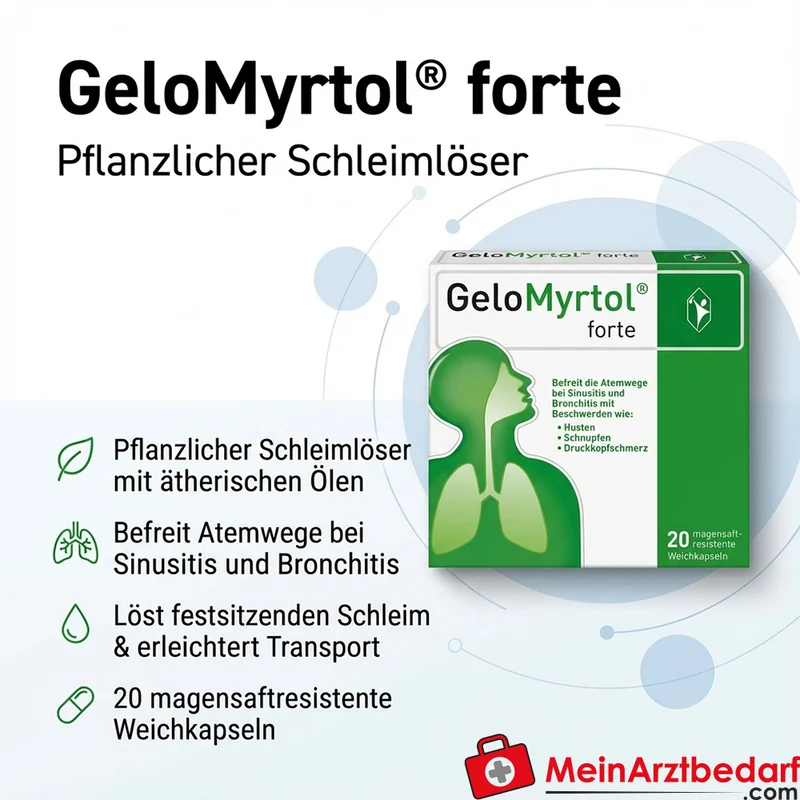 GeloMyrtol forte Kapseln pflanzlicher Schleimlöser 20 Stück