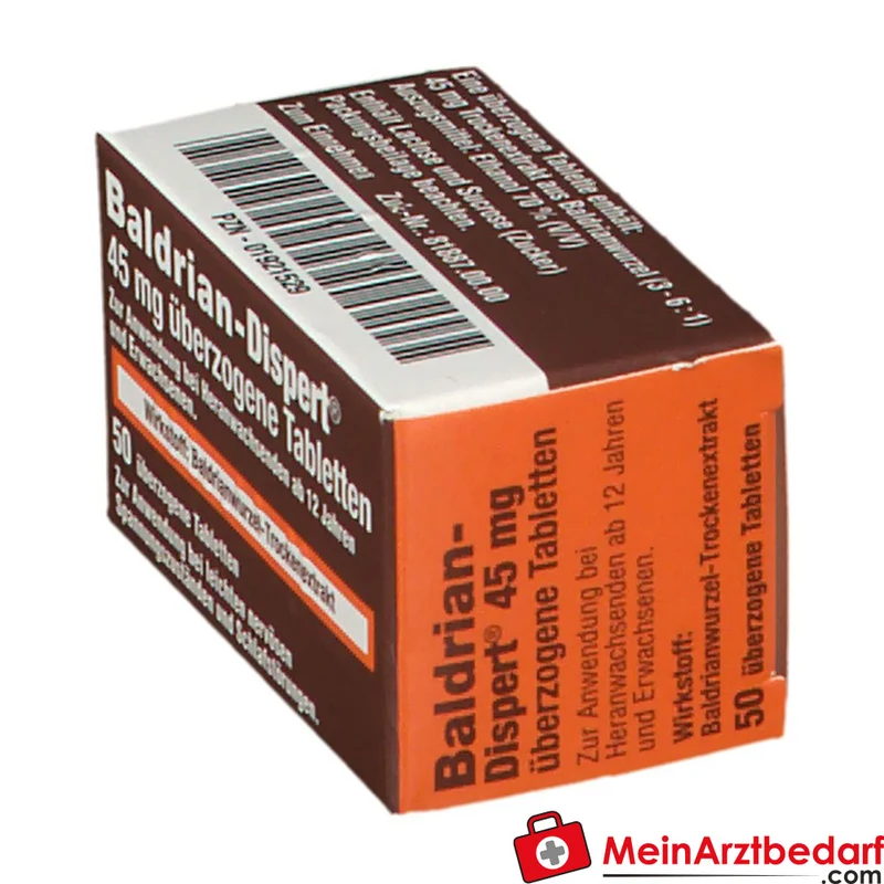 Baldrian Dispert 45 mg überzogene Tabletten, 100 Stk.