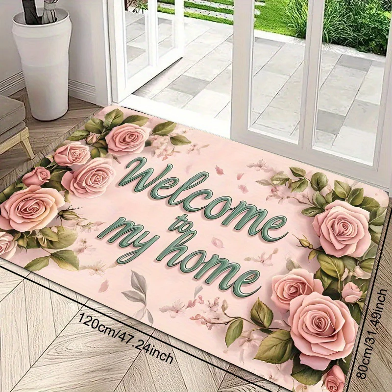 Mosaik Blumen Willkommensmatte
