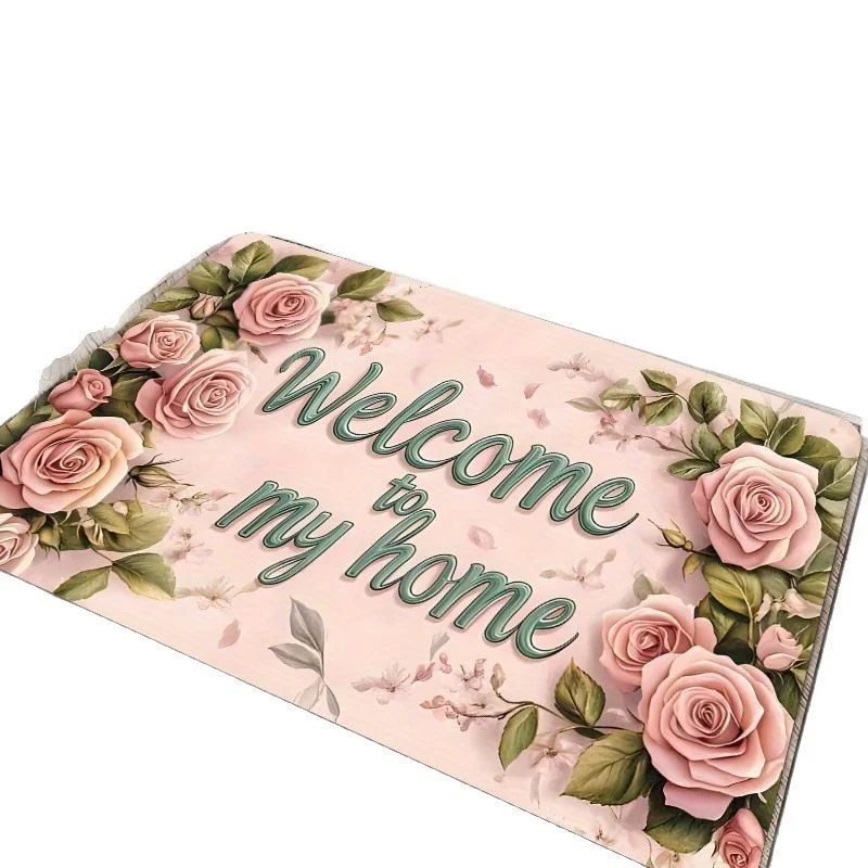 Mosaik Blumen Willkommensmatte