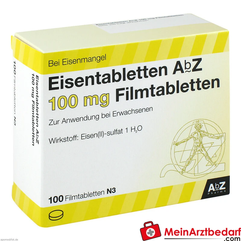 AbZ Eisentabletten 100 mg Tabletten 30 Stück