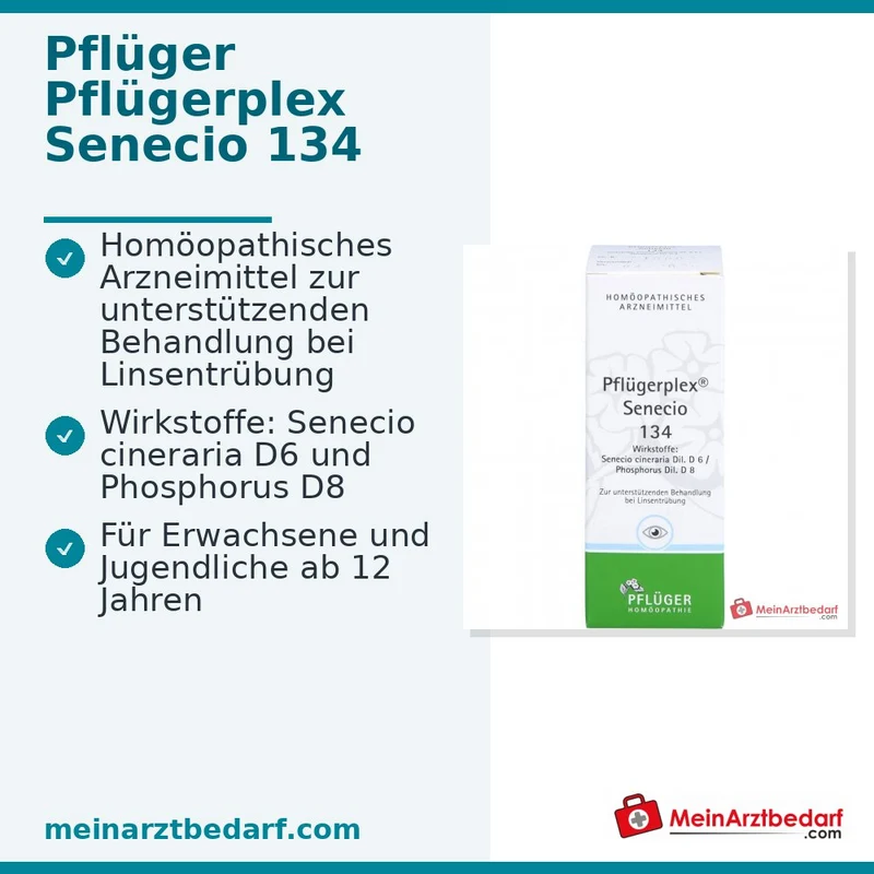 Pflügerplex Senecio 134 Senecio cineraria D6, Phosphorus D8 Tropfen 50 ml