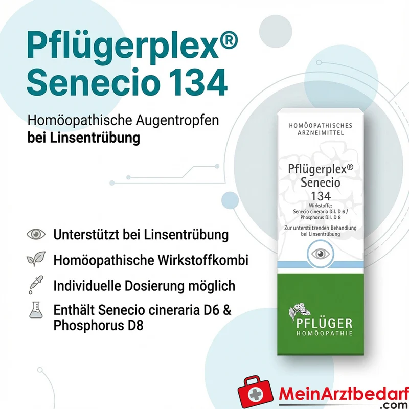 Pflügerplex Senecio 134 Senecio cineraria D6, Phosphorus D8 Tropfen 50 ml