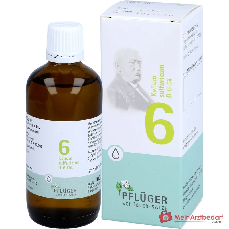 Biochemie Pflüger Nr. 6 Kalium sulfuricum D6 Tropfen 30 ml