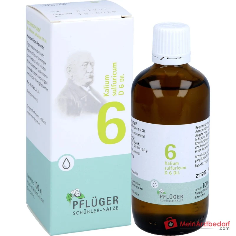 Biochemie Pflüger Nr. 6 Kalium sulfuricum D6 Tropfen 30 ml