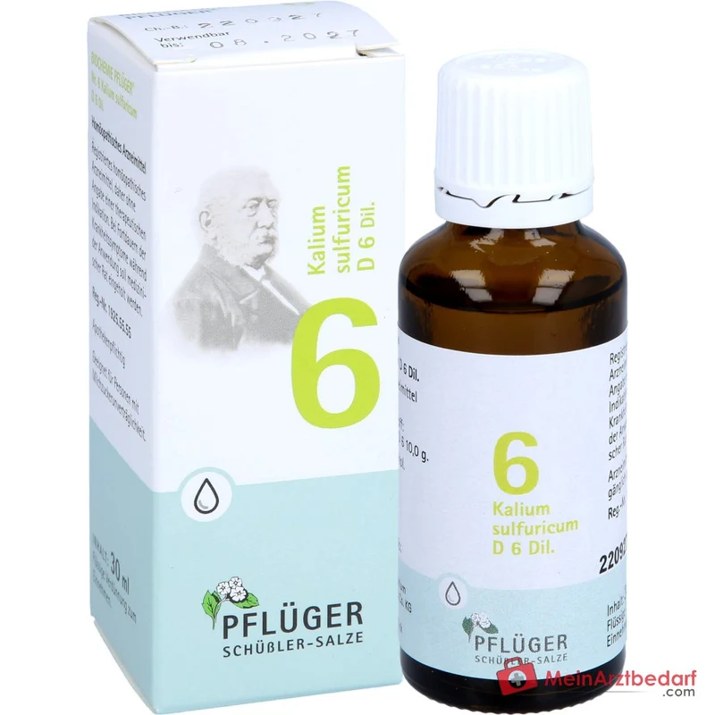 Biochemie Pflüger Nr. 6 Kalium sulfuricum D6 Tropfen 30 ml