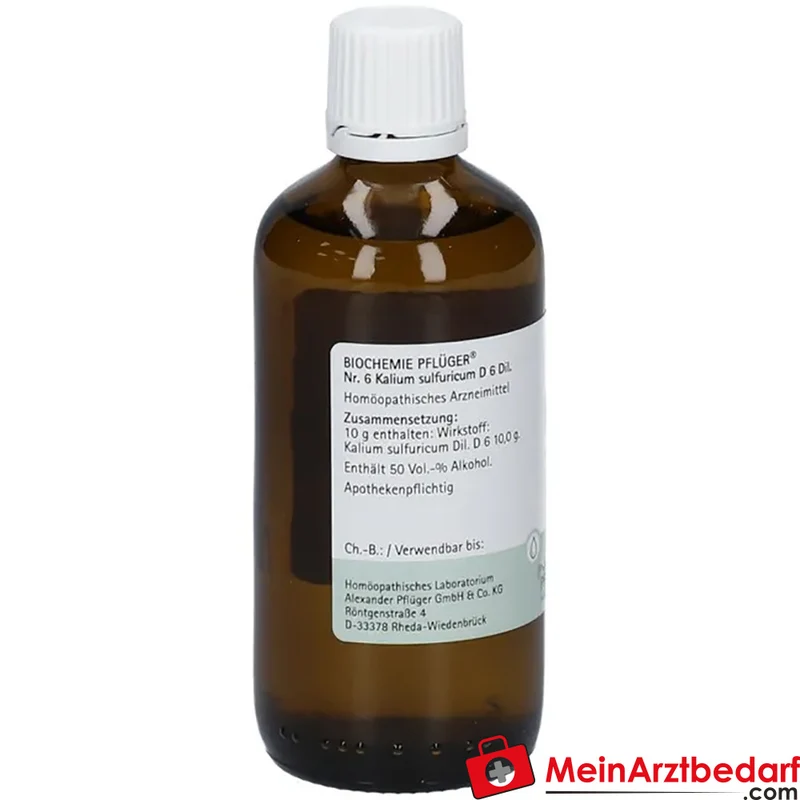 Biochemie Pflüger Nr. 6 Kalium sulfuricum D6 Tropfen 30 ml