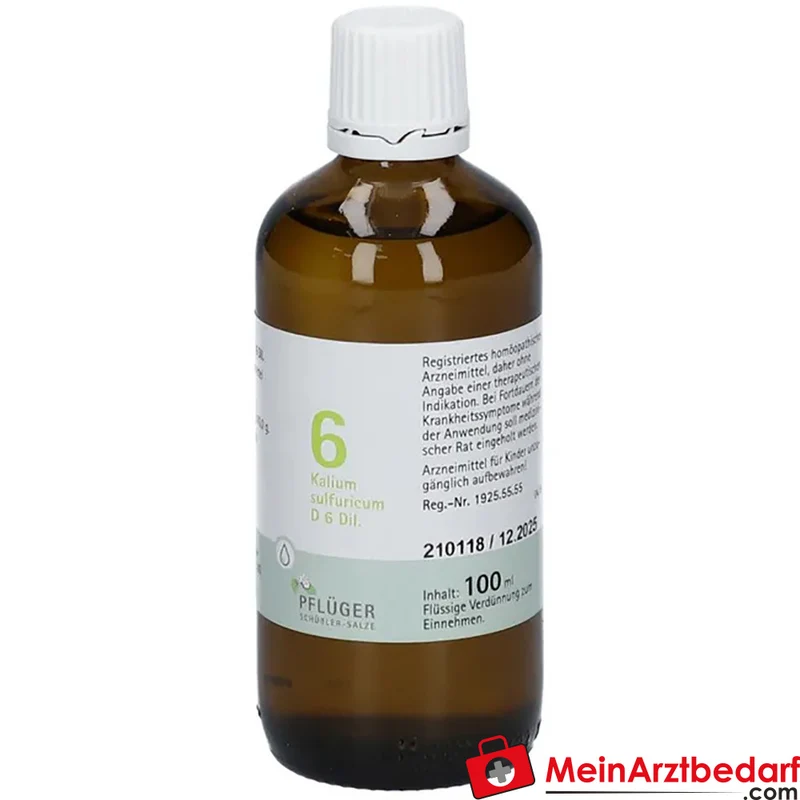 Biochemie Pflüger Nr. 6 Kalium sulfuricum D6 Tropfen 30 ml