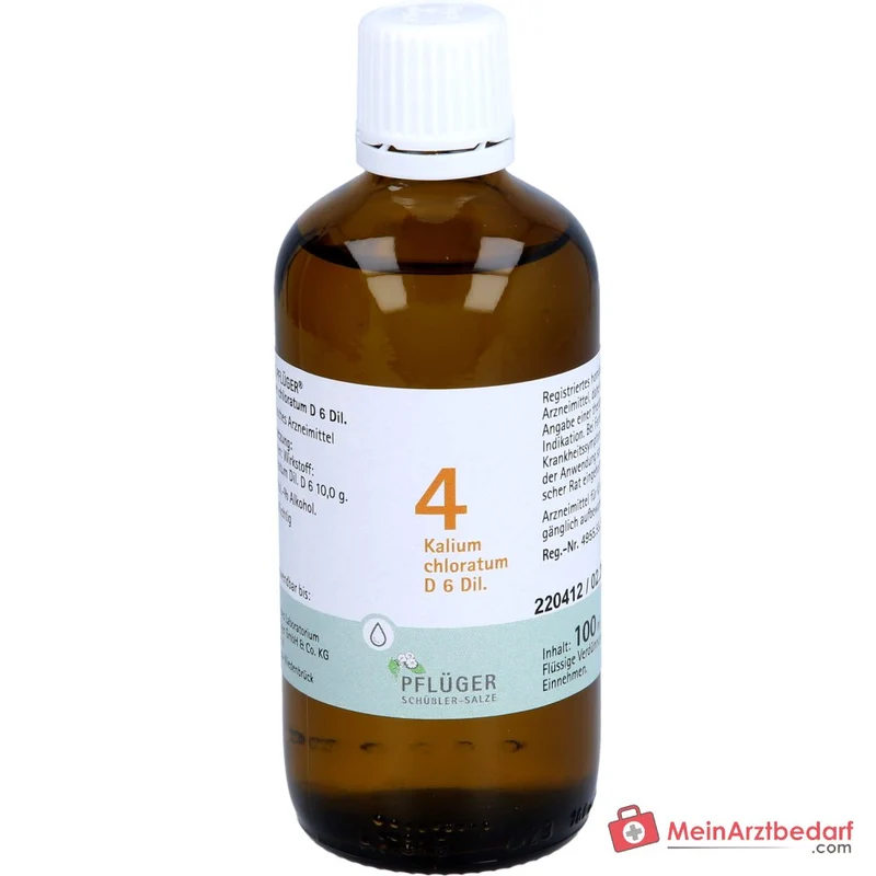 Biochemie Pflüger Nr. 4 Kalium chloratum D6 Tropfen 1000 mg 100 ml