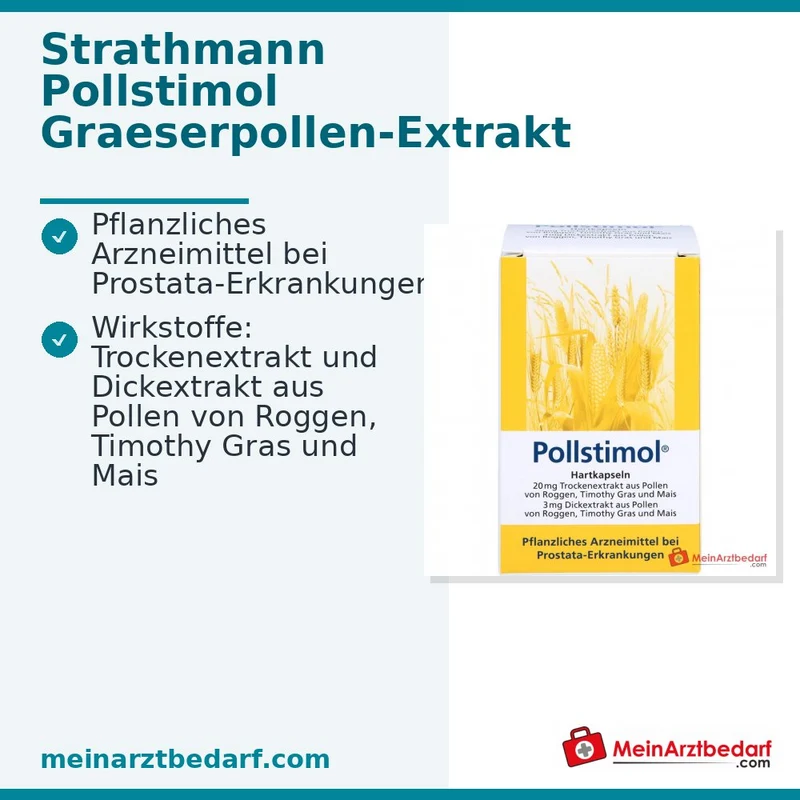 Pollstimol Hartkapseln 23 mg Gräserpollen‑Extraktgemisch, 60 St.