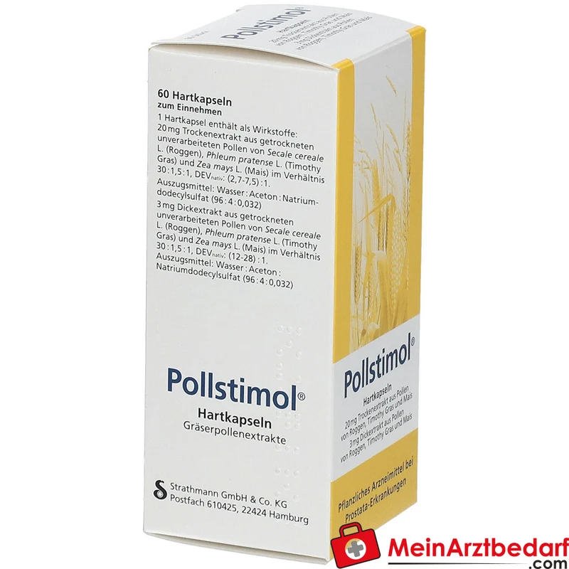 Pollstimol Hartkapseln 23 mg Gräserpollen‑Extraktgemisch, 60 St.