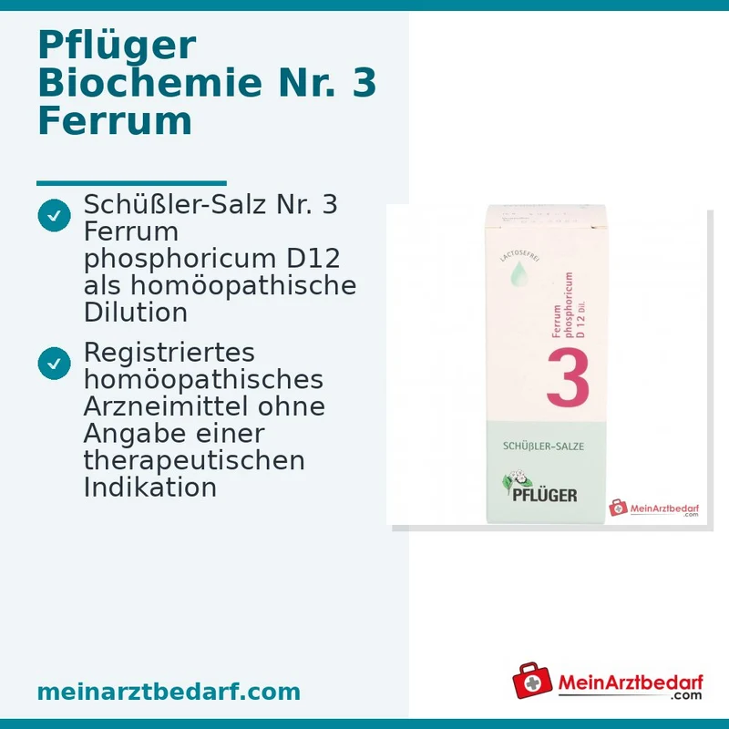 Biochemie Pflüger Ferrum phosphoricum D12 Tropfen 30 ml