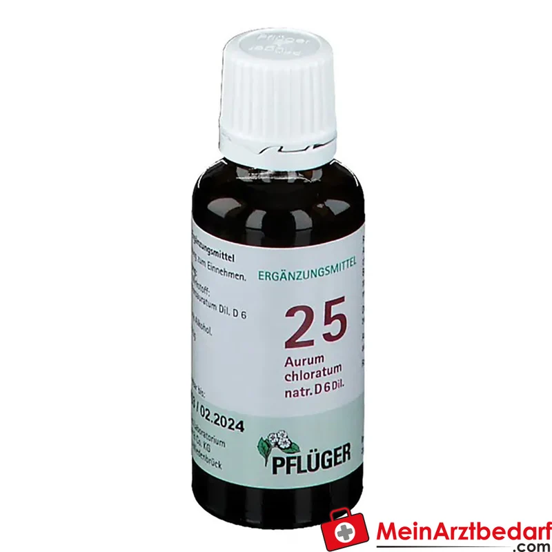 Biochemie Pflüger Nr. 25 Aurum chloratum natronatum D6 Tropfen 30 ml
