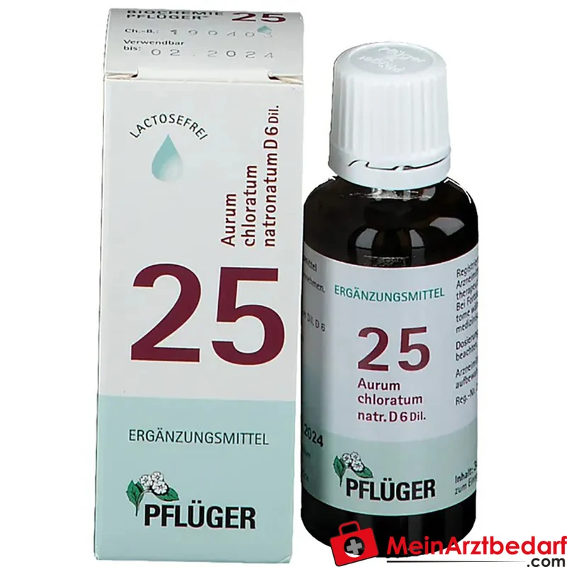 Biochemie Pflüger Nr. 25 Aurum chloratum natronatum D6 Tropfen 30 ml