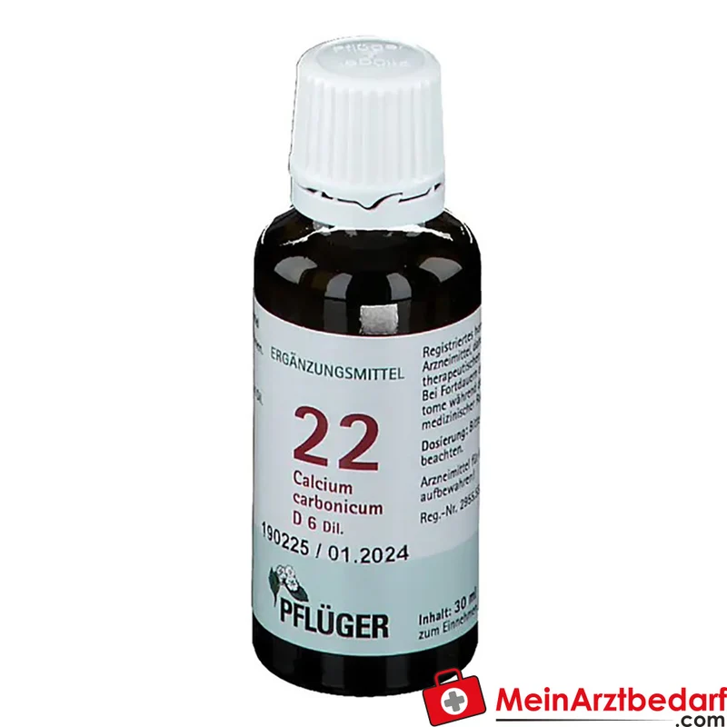 Pflüger Biochemie Nr. 22 Calcium carbonicum Hahnemanni D6 Tropfen, 30 ml