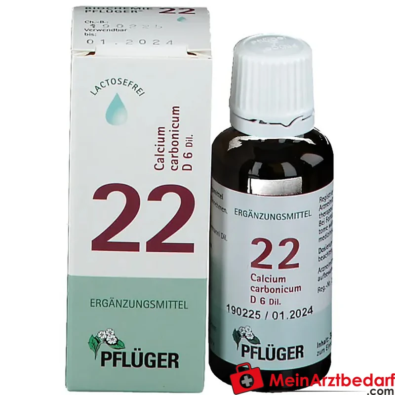 Pflüger Biochemie Nr. 22 Calcium carbonicum Hahnemanni D6 Tropfen, 30 ml