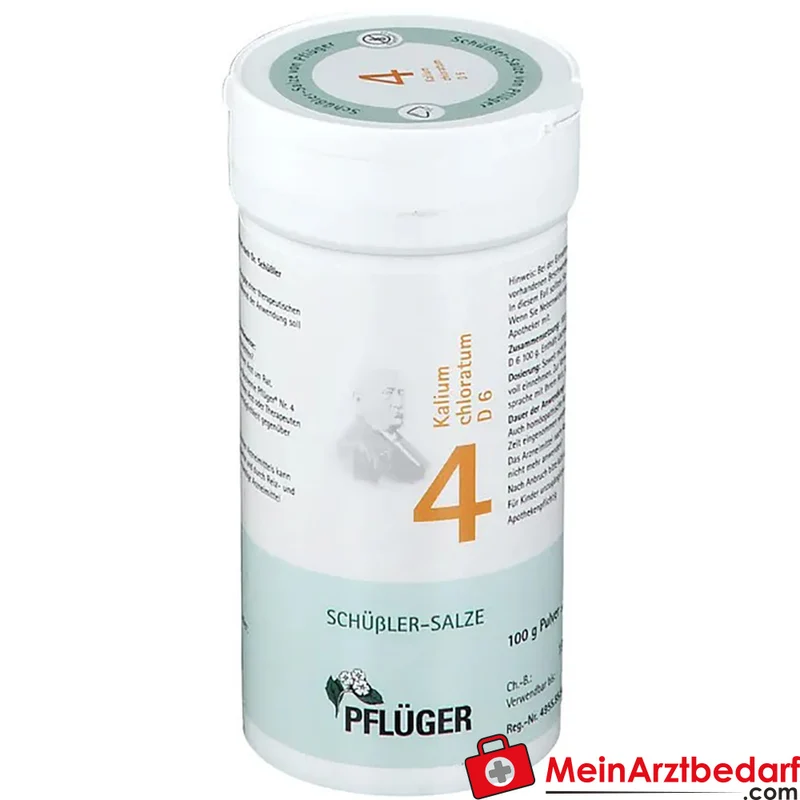 Biochemie Pflüger Nr. 4 Kalium chloratum D6 Pulver, 100 g