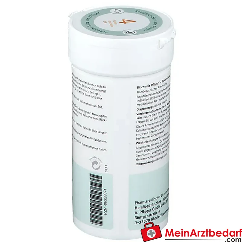 Biochemie Pflüger Nr. 4 Kalium chloratum D6 Pulver, 100 g