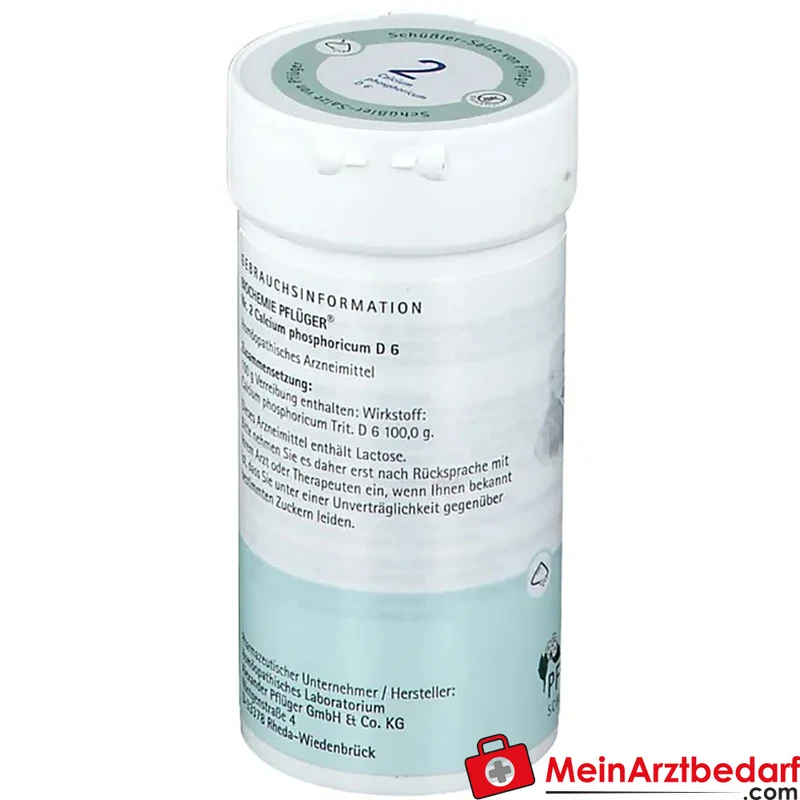 Biochemie Pflüger Nr. 2 Calcium phosphoricum D6 Pulver, 100 g