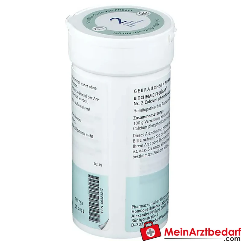 Biochemie Pflüger Nr. 2 Calcium phosphoricum D6 Pulver, 100 g