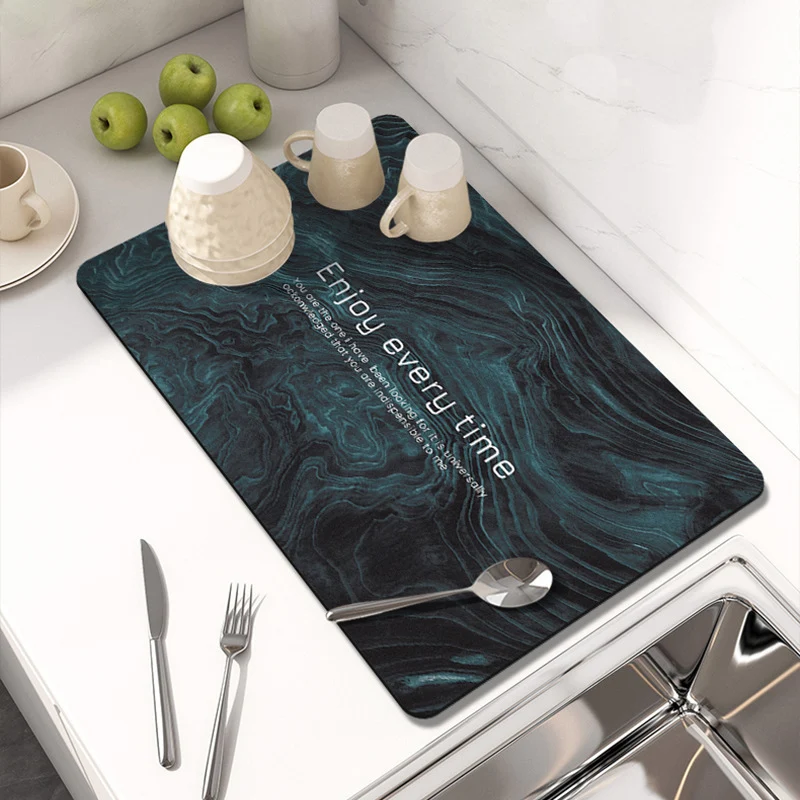 Elegante Marmor Druck Tischmatte