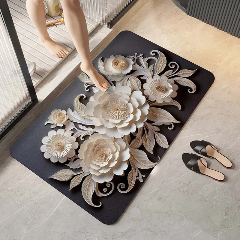 Elegante florale Design-Komfortmatte