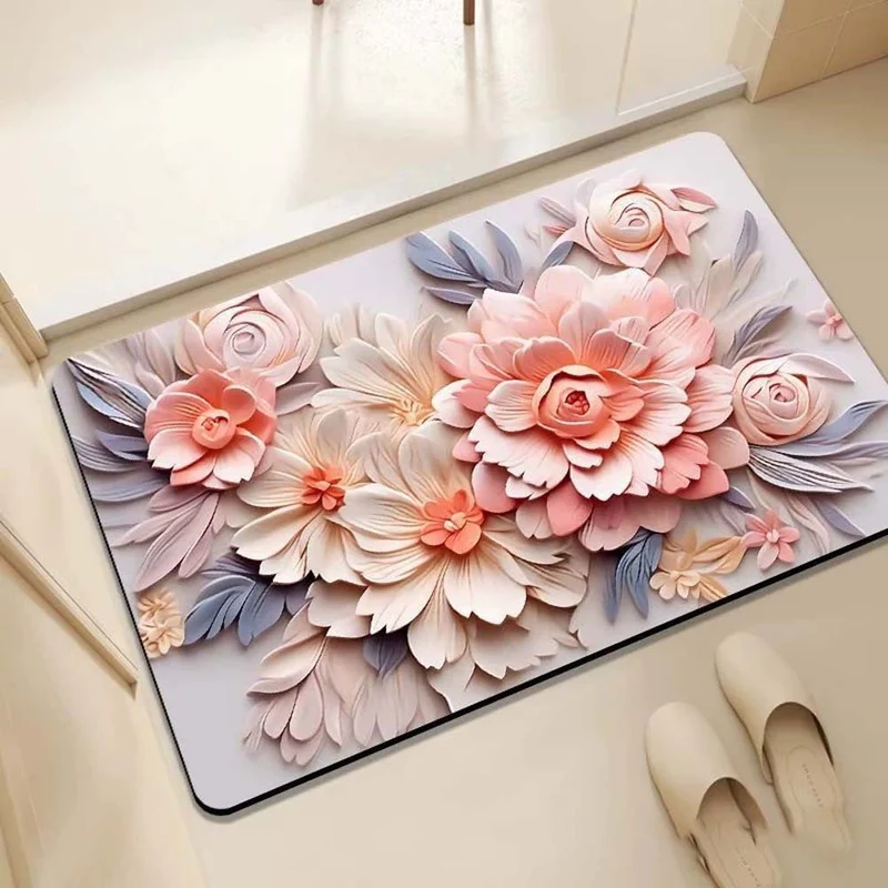 Elegante florale Design-Komfortmatte