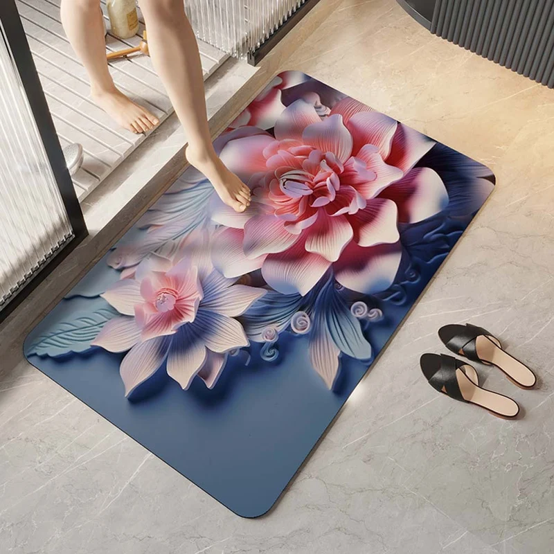 Elegante florale Design-Komfortmatte