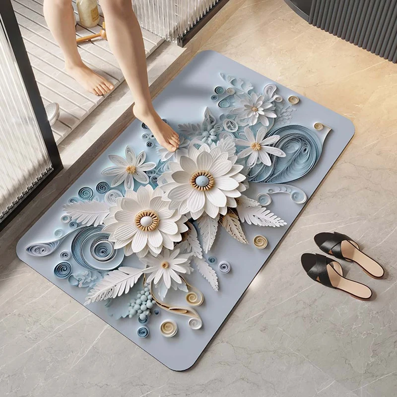 Elegante florale Design-Komfortmatte