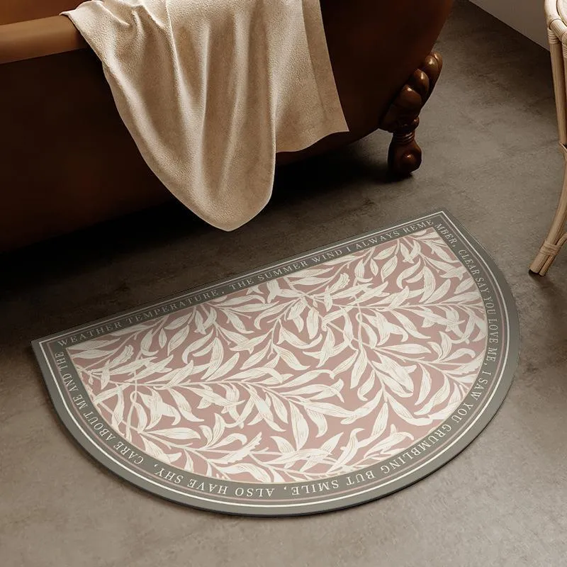 Elegante Blumendesign-Badmatte