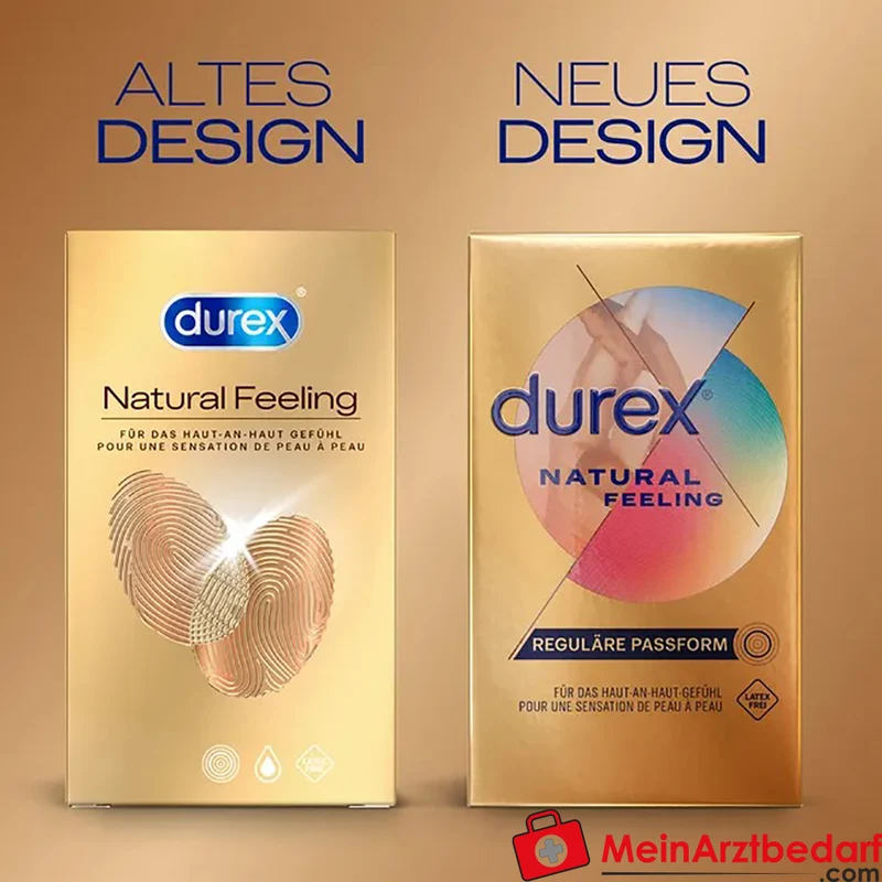 Durex Natural Feeling Kondome latexfrei Real-Feel 56 mm