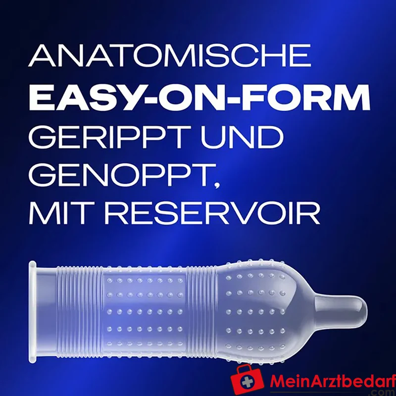 Durex Intense Kondome gerippt genoppt mit Desirex-Gel Easy-On-Form