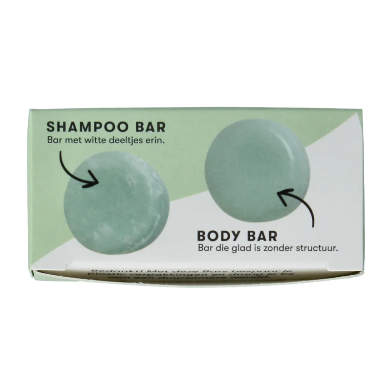 Shampoobars Mini shampoo & body bar aloe vera & komkommer 20 gram