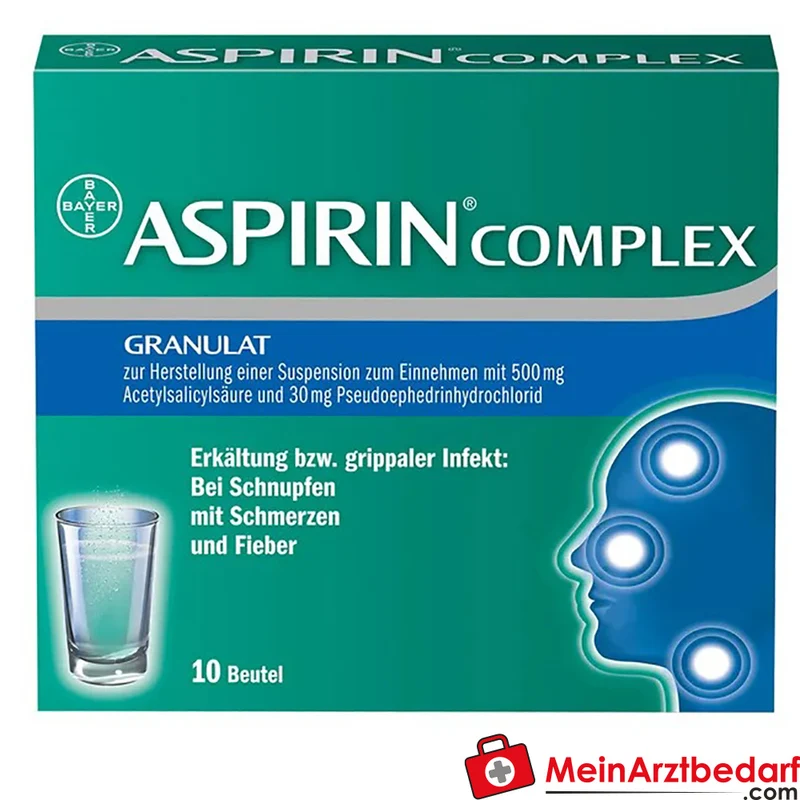 Aspirin Complex Acetylsalicylsäure/Pseudoephedrin Brausebeutel