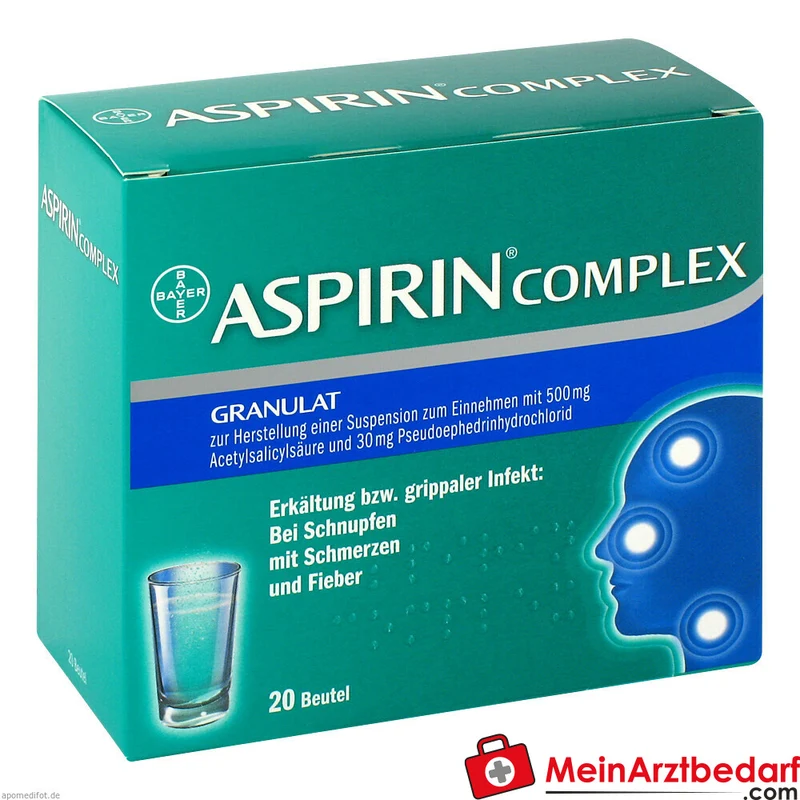 Aspirin Complex Acetylsalicylsäure/Pseudoephedrin Brausebeutel