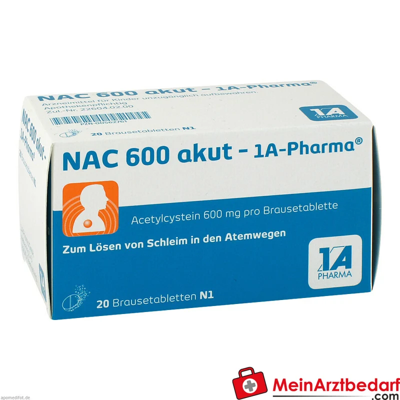 1A Pharma NAC 600 mg (Acetylcystein) Brausegranulat