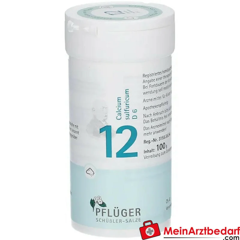 Pflüger Biochemie Nr. 12 Calcium sulfuricum D6 Pulver, 100 g