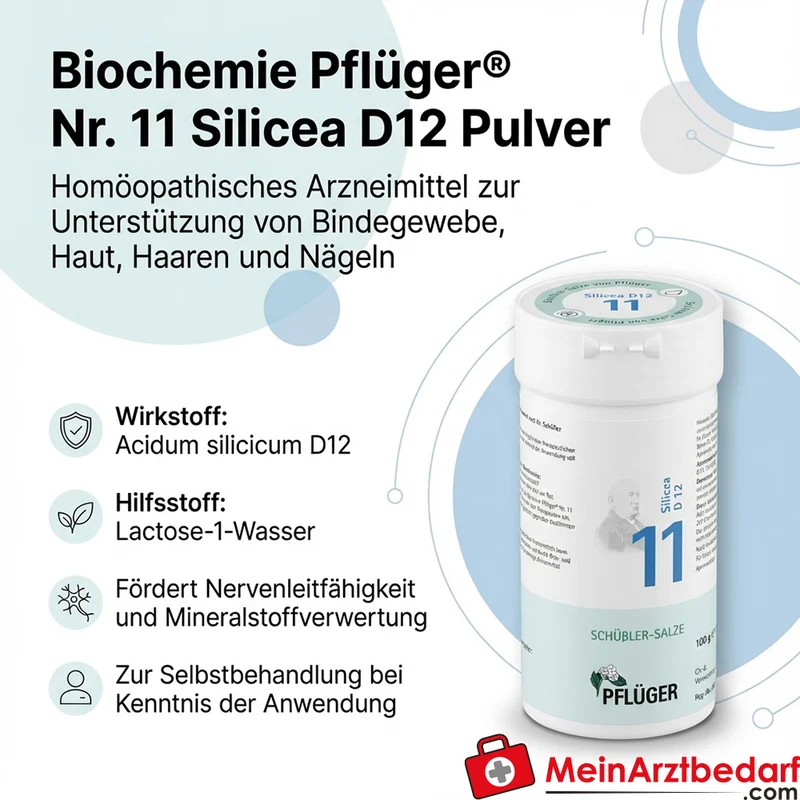 Biochemie Pflüger® Nr. 11 Silicea D12 Pulver 1000 mg